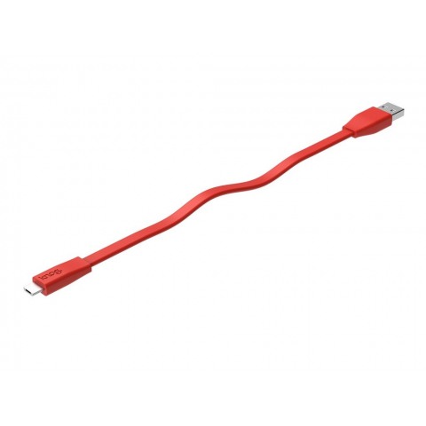Knog USB-micro USB cable 23 cm, red
