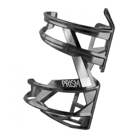 Elite Prism Carbon left black/white/glossy bidon basket