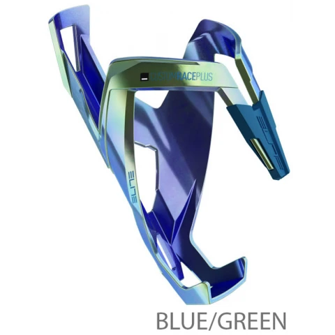 Koszyk na bidon Elite Custom Race+ Shiny Blue Green