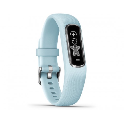 Zegarek GPS Multisport Garmin vívosmart® 4 Fitness Tracker rozmiar S/M jasno niebieski