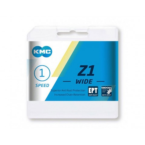 Łańcuch KMC Z1 Wide EPT 128 ogniw 1 speed eBike + spinka