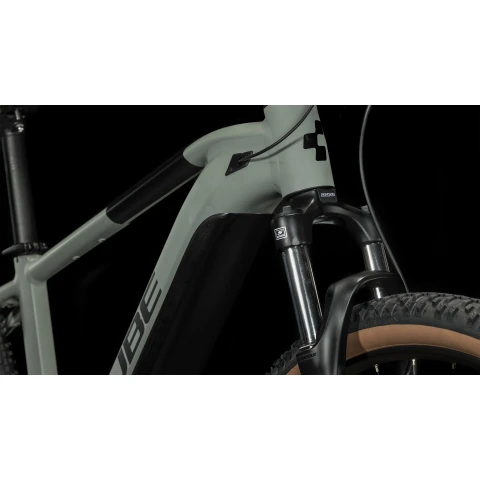 E-Bike MTB bike Cube REACTION HYBRID PERFORMANCE 500 Swampgrey`n`Black