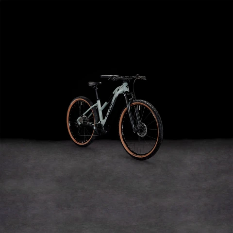 E-Bike MTB bike Cube REACTION HYBRID PERFORMANCE TRAPEZE FRAME 500 Swampgrey`n`Black
