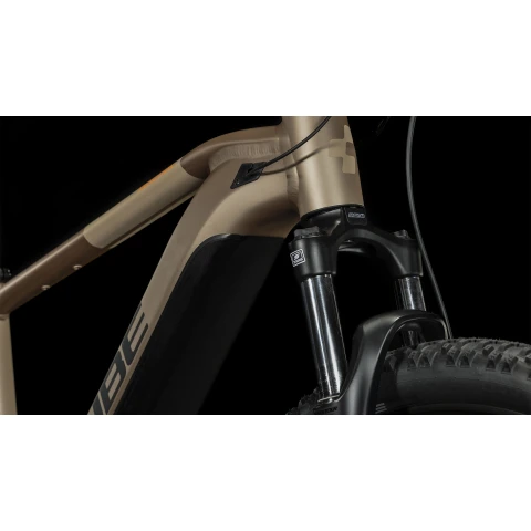 E-Bike MTB Cube REACTION HYBRID 500 Metallicbrown´n´Orange bike