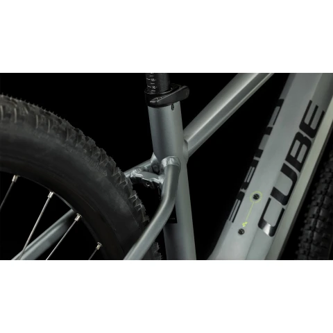 Rower E-Bike MTB Cube REACTION HYBRID PRO 500 Flashgrey´n´Green