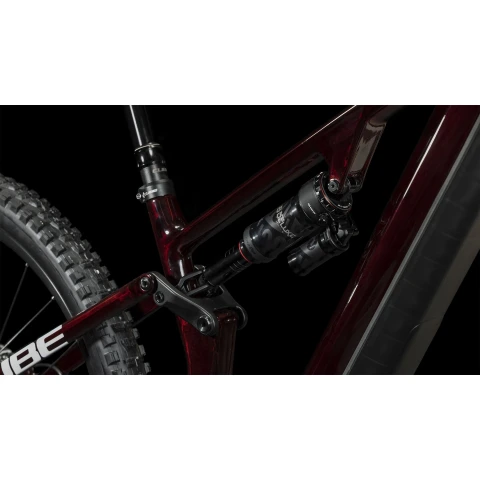 Cube E-Bike MTB STEREO HYBRID ONE55 C:68X SLX 750 Liquidred´n´Carbon bike