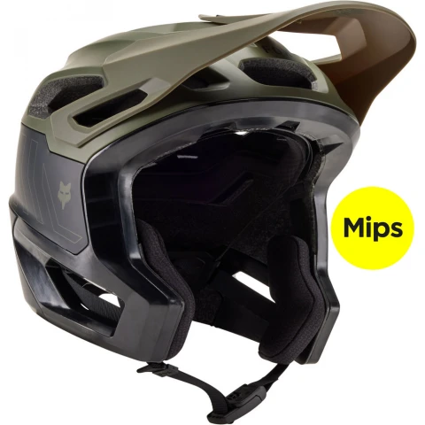 Fox Racing Dropframe Pro MIPS Bicycle Helmet - MTB Helmet olive green
