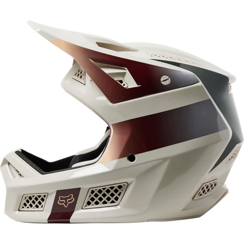 Fox Racing Rampage Pro Carbon MIPS Bicycle Helmet - Fullface Helmet vintage white