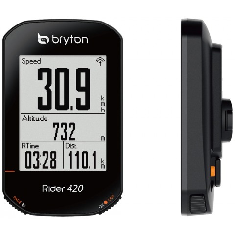 Bryton Rider 420E GPS bicycle counter