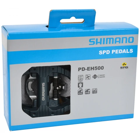 Pedały platformowe Shimano SPD PD-EH500 + bloki