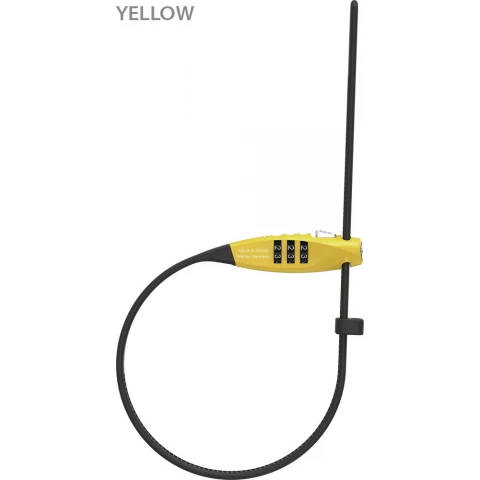 Zapięcie rowerowe na szyfr ABUS Combiflex™ TravelGuard Yellow
