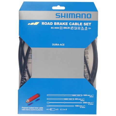 Shimano Dura-Ace R9100/R8000 BC-9000 Polymer black brake cables and armour.