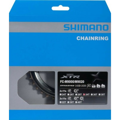 Shimano sprocket for XTR FC-M9000/9020 2-speed 34T crankset