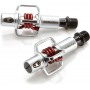 Crank Brothers Egg Beater 1 pedals silver - red spring + blocks