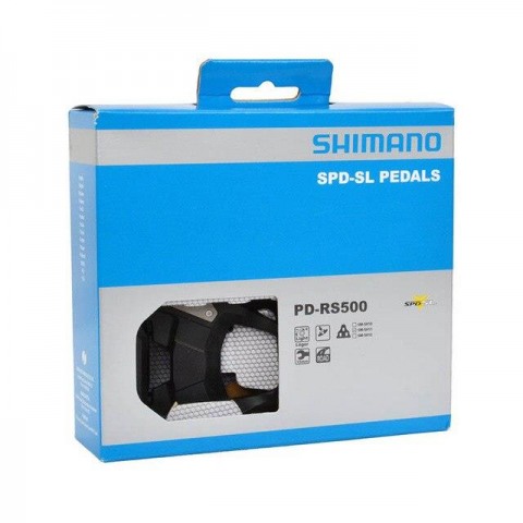 Pedały szosowe Shimano PD-RS500 czarne + bloki-42682