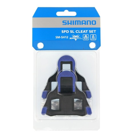 Bloki Shimano SPD SL SM-SH12 niebieskie-46865