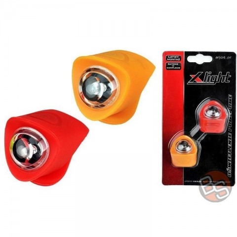 Zestaw lampek diodowych X-Light XC-134 LED + baterie 4xCR2032 tylko 49g! żółto-czerwona-49224